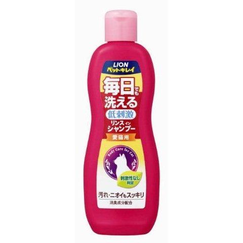 ライオン 猫用シャンプー ペットキレイ 毎日でも洗えるリンスインシャンプー 愛猫用 330ml