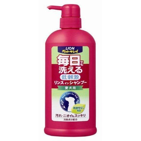 ライオン 犬用シャンプー ペットキレイ 毎日でも洗えるリンスインシャンプー 愛犬用 ポンプ 550ml