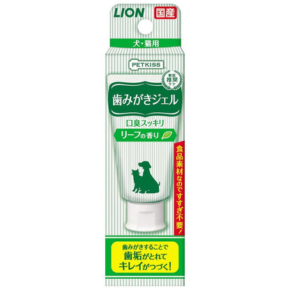 ライオン PETKISS 歯みがきジェル リーフの香り 40g