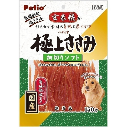 （まとめ買い）ペティオ 極上ささみ 細切りソフト 150g 犬用おやつ 〔×4〕