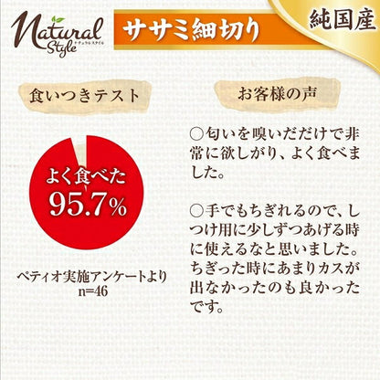 ペティオ ナチュラルスタイル ササミ 細切り 70g 犬用おやつ