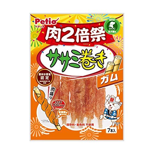 ペティオ ササミ巻き ガム 肉2倍祭 7本入