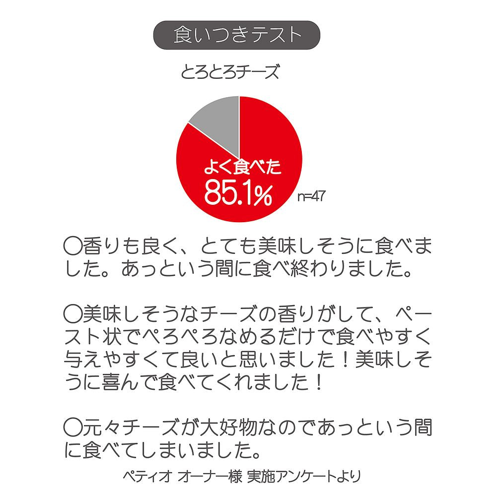 （まとめ買い）ペティオ かわいくなめちゃう! とろとろチーズ 7本入 犬用おやつ 〔×10〕