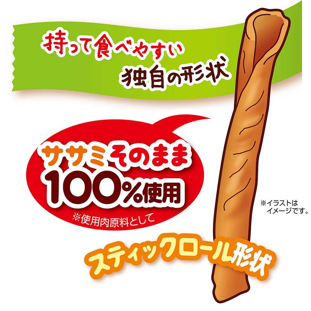 （まとめ買い）ペティオ かわいくたべちゃう!ササミ 22本 犬用おやつ 〔×4〕