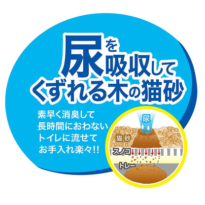 ペティオ システムトイレ専用 トイレに流せる猫砂 デオンDサンド 4L