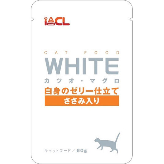 イトウ&カンパニーリミテッド WHITE カツオ・マグロ 白身のゼリー仕立て ささみ入り 60g