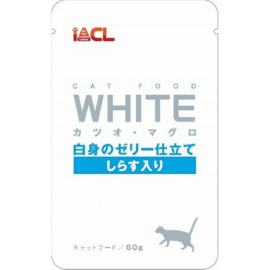 イトウ＆カンパニー ホワイト カツオ・マグロ 白身のゼリー仕立て しらす入り 60g 猫用 キャットフード