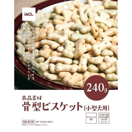 （まとめ買い）イトウ&カンパニーリミテッド 良品素材 骨型ビスケット 小型犬用 240g 〔×18〕