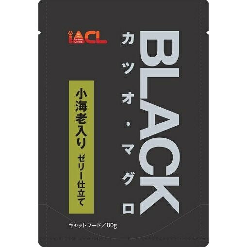 （まとめ買い）イトウ&カンパニーリミテッド BLACK カツオ・マグロ 小海老入り ゼリー仕立て 80g 〔×56〕