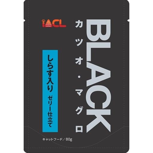 （まとめ買い）イトウ&カンパニーリミテッド BLACK カツオ・マグロ しらす入り ゼリー仕立て 80g 〔×56〕