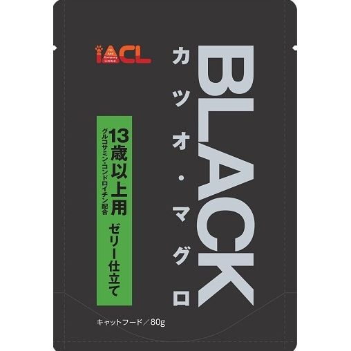 イトウ&カンパニーリミテッド BLACK カツオ・マグロ 13歳以上用 ゼリー仕立て 80g