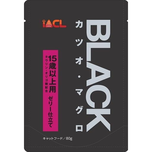 （まとめ買い）イトウ&カンパニーリミテッド BLACK カツオ・マグロ 15歳以上用 ゼリー仕立て 80g 〔×56〕