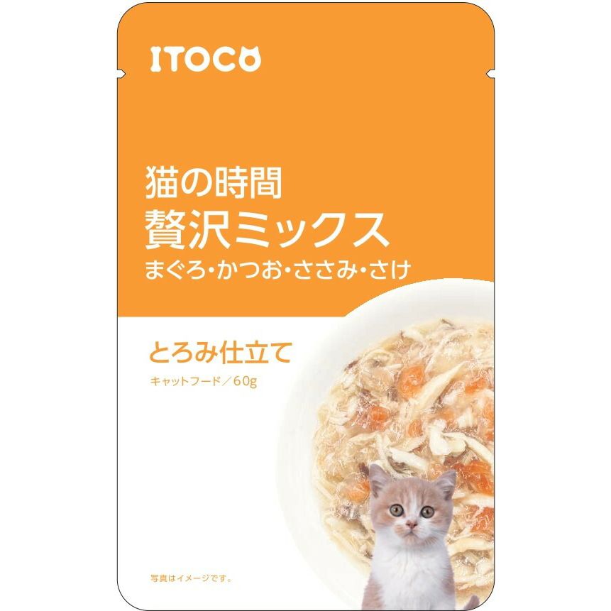 イトウ&カンパニーリミテッド 猫の時間 まぐろ・かつお・ささみ・さけ 60g 猫用フード