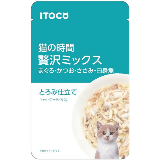 イトウ&カンパニーリミテッド 猫の時間 まぐろ・かつお・ささみ・白身魚 60g 猫用フード