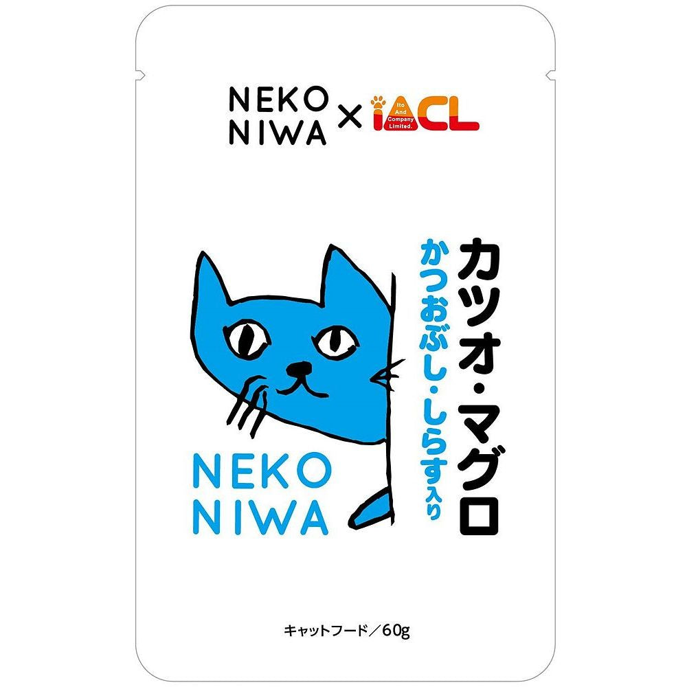 イトウ&カンパニーリミテッド NEKONIWA カツオ・マグロ かつおぶし・しらす入り 60g 猫用フード