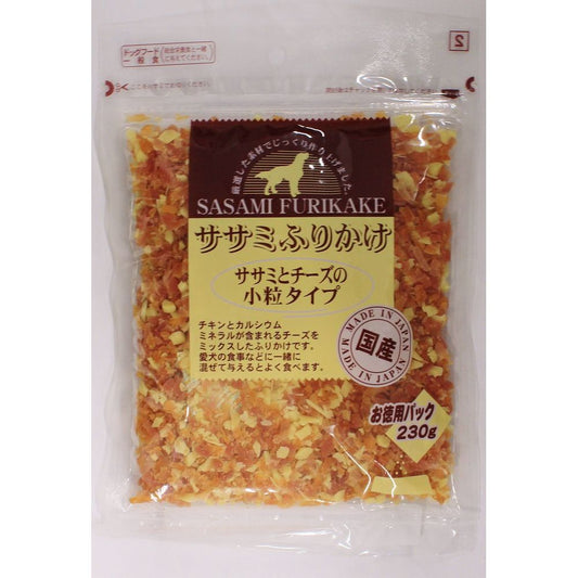 （まとめ買い）九州ペットフード お買い得ふりかけ 鶏ささみとチーズ小粒タイプ 230g 犬用おやつ 〔×6〕