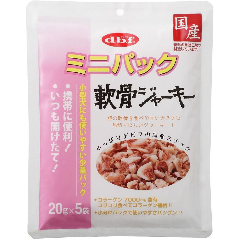 （まとめ買い）デビフペット ミニパック 軟骨ジャーキー 100g 犬用 〔×6〕