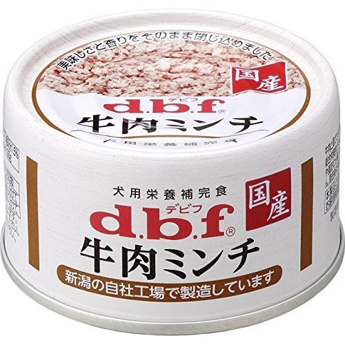 （まとめ買い）デビフペット 牛肉ミンチ 65g 犬用缶詰 ドッグフード 〔×24〕