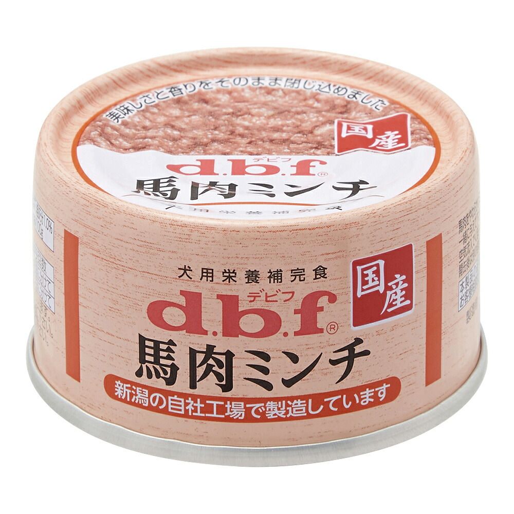 （まとめ買い）デビフペット デビフ 馬肉ミンチ 65g 犬用フード 〔×24〕