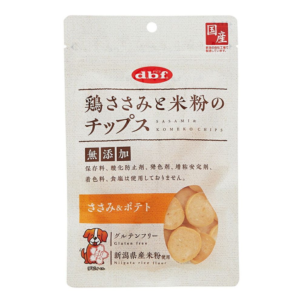 デビフペット 鶏ささみと米粉のチップス ささみ&ポテト 50g 犬用おやつ