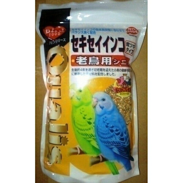 クオリス 鳥の餌 セキセイインコ老鳥用 シニア 皮ツキタイプ 400g