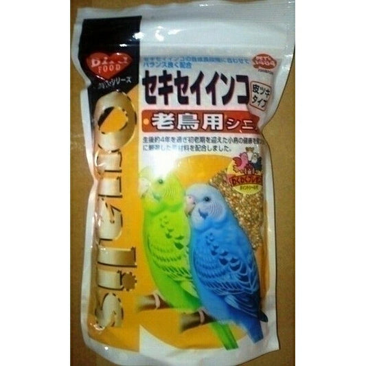 （まとめ買い）クオリス 鳥の餌 セキセイインコ老鳥用 シニア 皮ツキタイプ 400g 〔×10〕