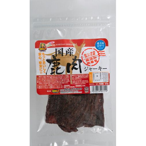 （まとめ買い）マルジョー&ウエフク 鹿肉ジャーキー 20g 犬用おやつ 〔×15〕