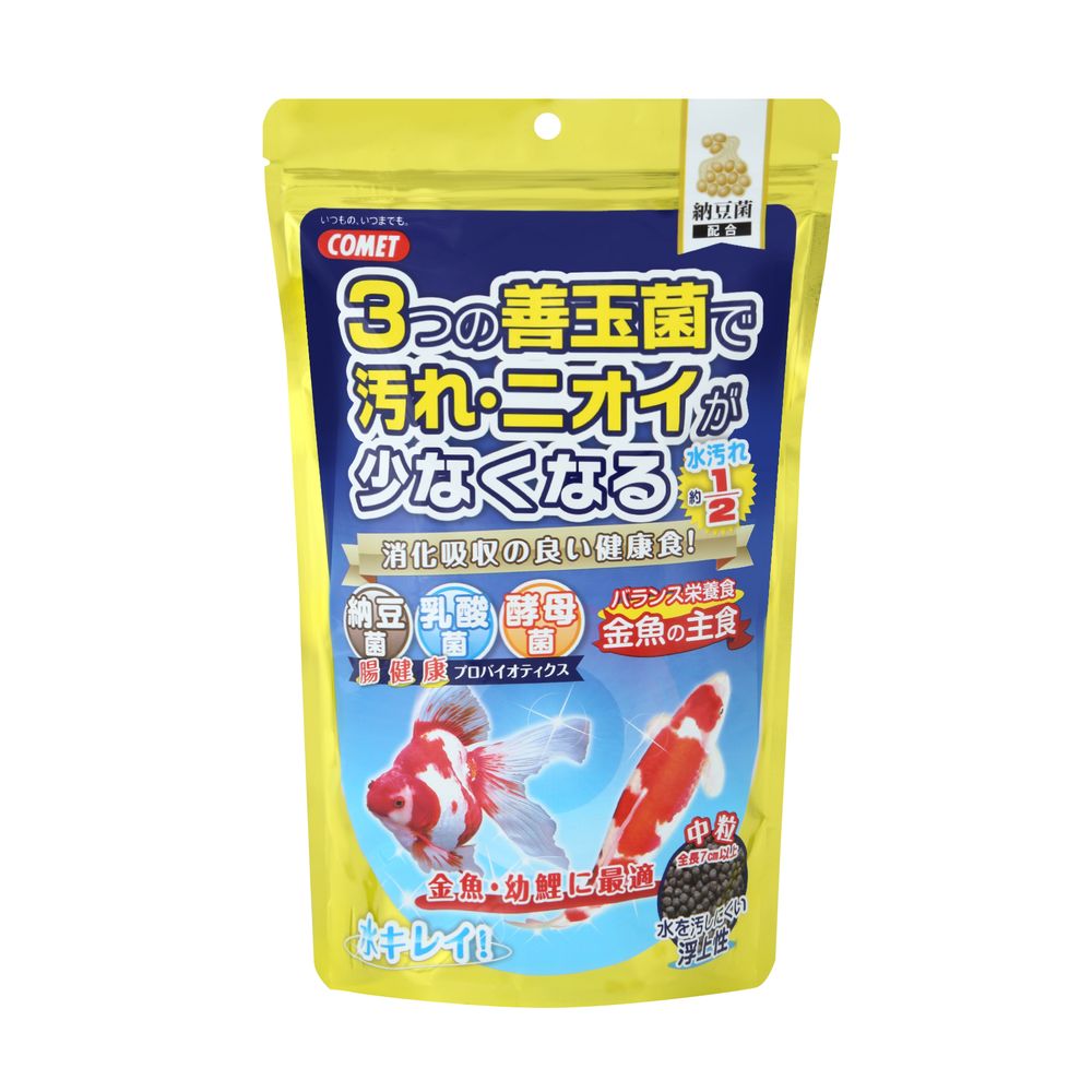 （まとめ買い）イトスイ コメット 金魚の主食 納豆菌 中粒 430g 金魚用フード 〔×6〕