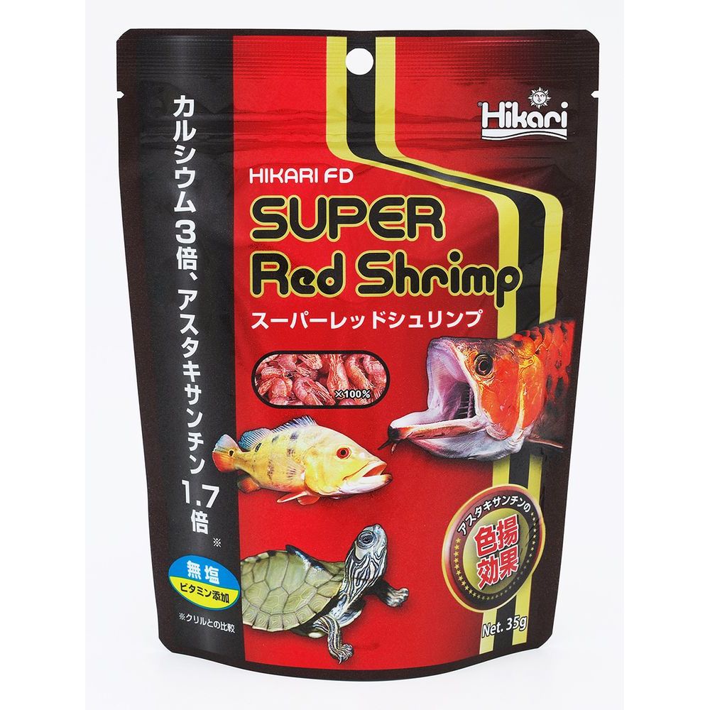 （まとめ買い）キョーリン ひかり FDスーパーレッドシュリンプ 35g 観賞魚用フード 〔×7〕