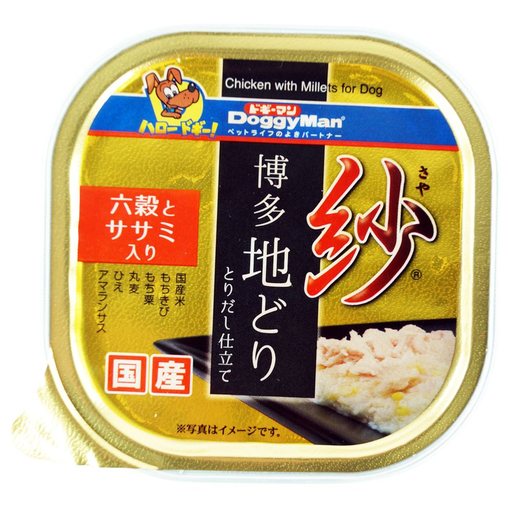 （まとめ買い）ドギーマン 紗 博多地どり 六穀とササミ入り 100g 〔×24〕