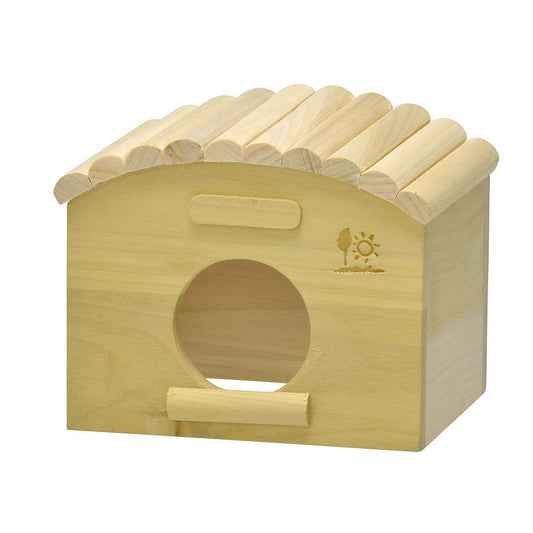 三晃商会 広葉樹ハウス(丸太屋根) 小動物用品