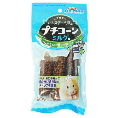 ミニアニマン ハムスター・リスのプチコーン ミルク味 60g ウサギ用フード