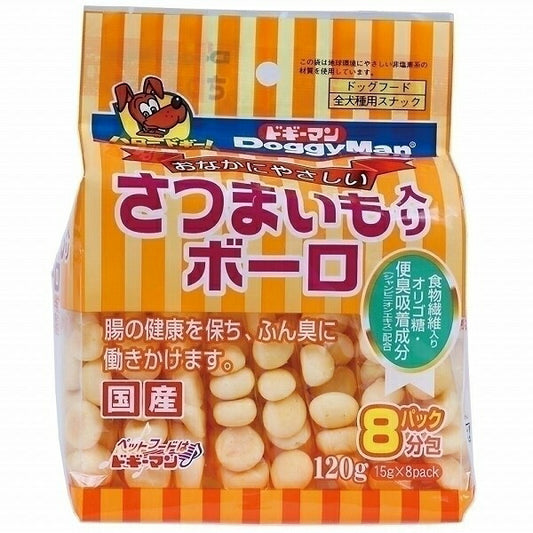 （まとめ買い）ドギーマン さつまいも入りボーロ 120g 犬用 〔×12〕