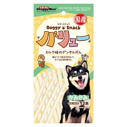 （まとめ買い）ドギーマン ドギースナックバリュー ミルク味のデンタルガム 12本 〔×40〕