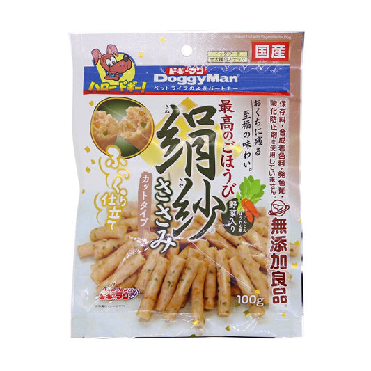 ドギーマン 絹紗 カットタイプ 野菜入り 100g 犬用おやつ