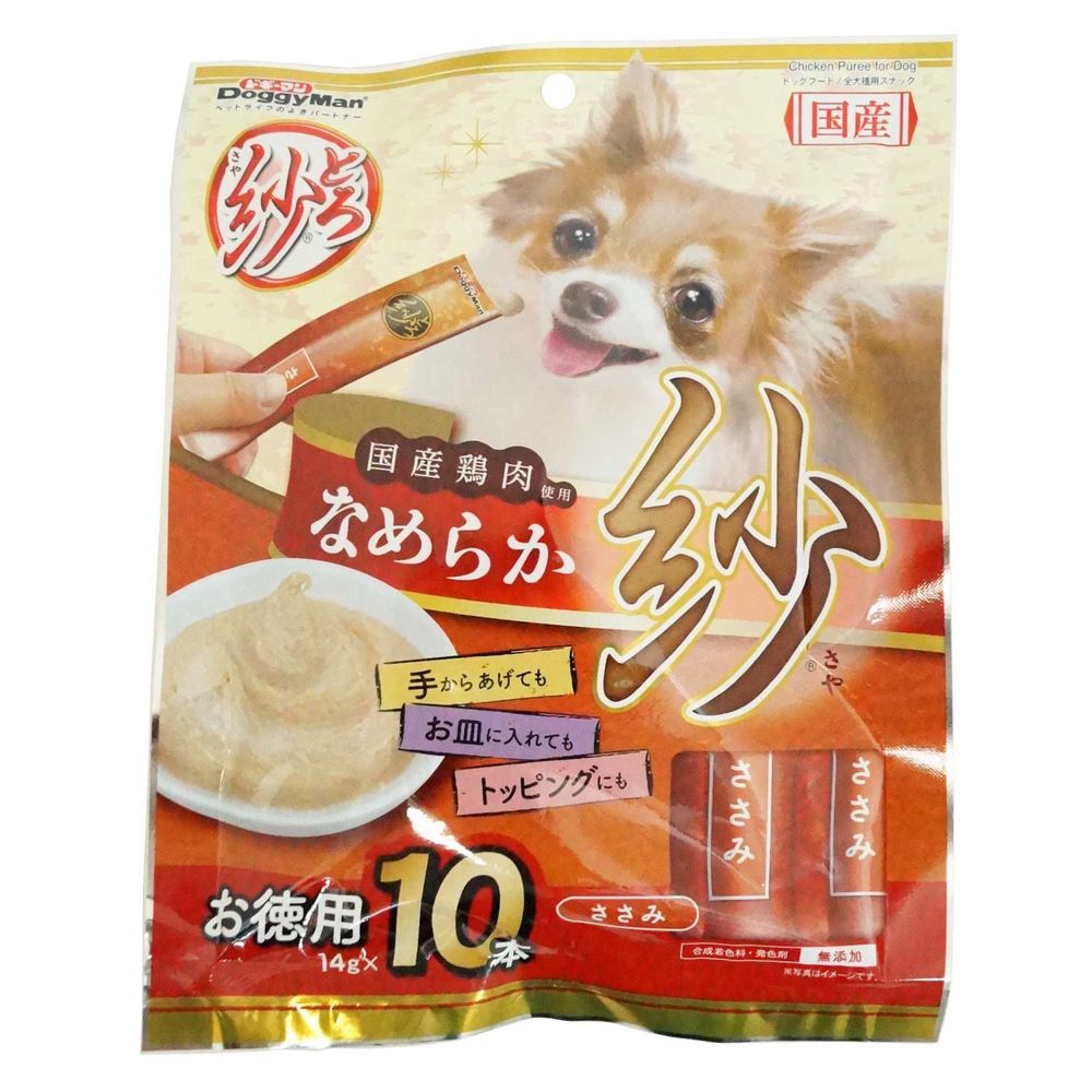 （まとめ買い）ドギーマン とろ紗 ささみ 14g×10本 犬用おやつ 〔×10〕