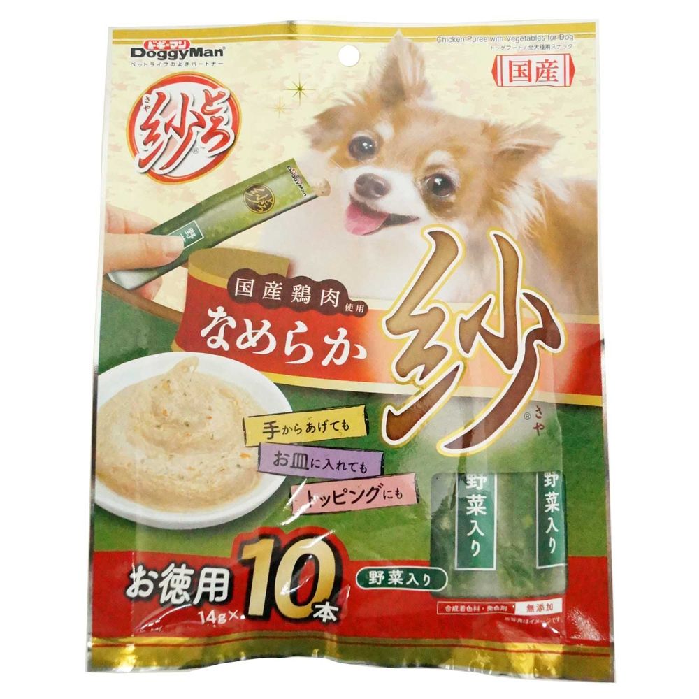 ドギーマン とろ紗 野菜入り 14g×10本 犬用おやつ – FUJIX