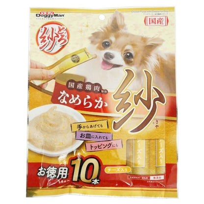 （まとめ買い）ドギーマン とろ紗 チーズ入り 14g×10本 犬用おやつ 〔×12〕