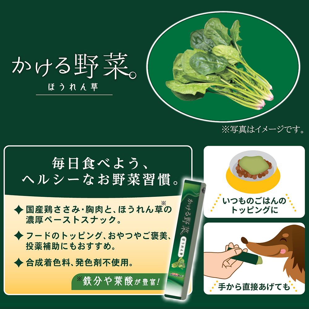 ドギーマン かける野菜 ほうれん草14g×4本 犬用おやつ