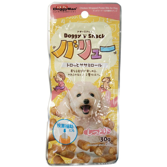 （まとめ買い）ドギーマン ドギースナックバリュー トロッとササミロール 30g 犬用おやつ 〔×20〕