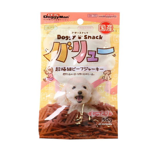 （まとめ買い）ドギーマン ドギースナックバリュー 超極細ビーフジャーキー 50g 犬用おやつ 〔×20〕