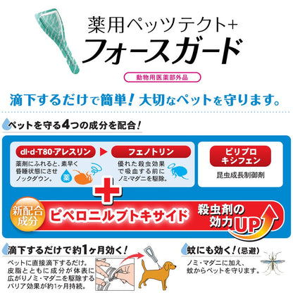 ドギーマンハヤシ 薬用ペッツテクト+フォースガード 中型犬用 1本入