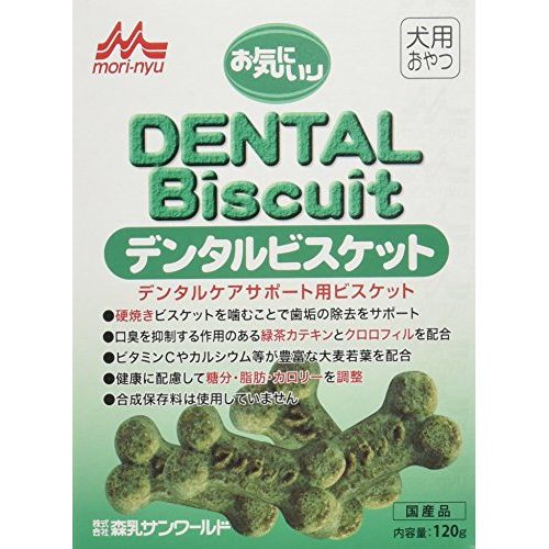 （まとめ買い）森乳サンワールド ワンラックお気に入り デンタルビスケット 120g 犬用 〔×6〕