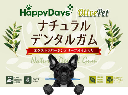 （まとめ買い）ペットプロジャパン HappyDays OlivePet ナチュラルデンタルガム XS 12本入り 犬用おやつ 〔×10〕