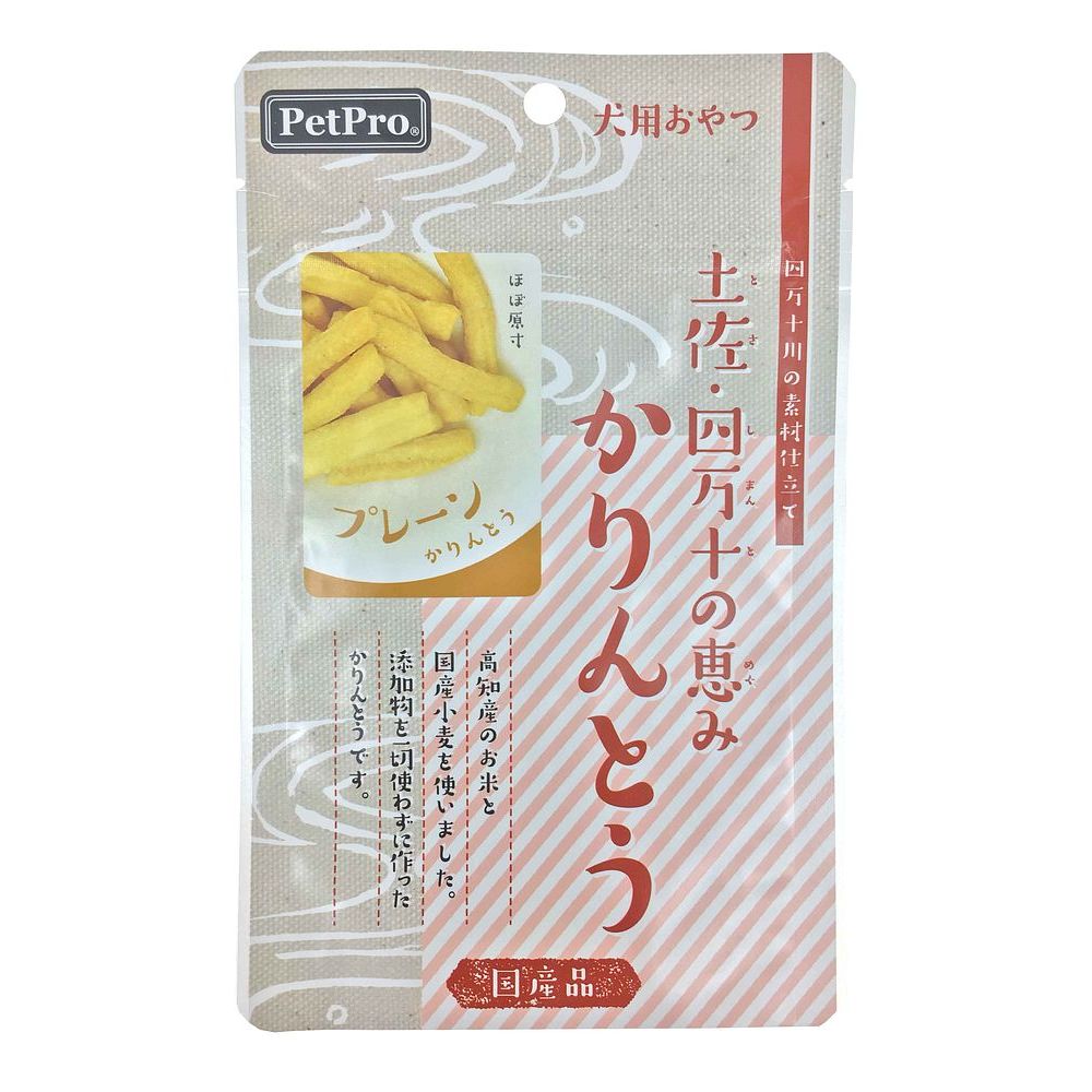 （まとめ買い）ペットプロジャパン ペットプロ 土佐・四万十の恵み かりんとう プレーン 40g 犬用おやつ 〔×8〕