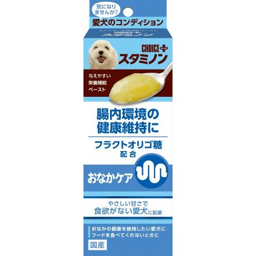 （まとめ買い）アース チョイスプラス スタミノン おなかケア 40g ペーストタイプ 犬用 〔×4〕